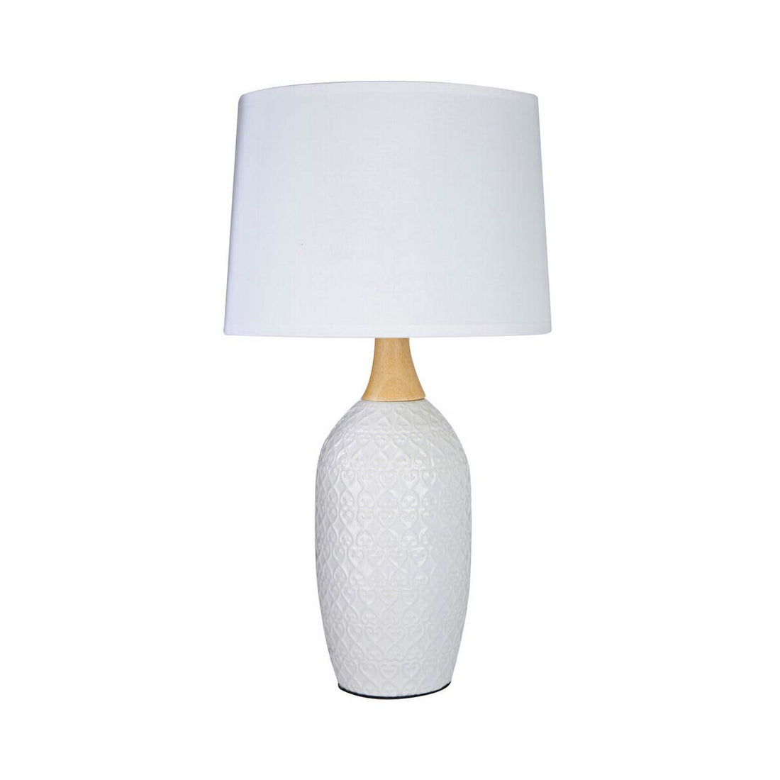 Willow White Ceramic Table Lamp