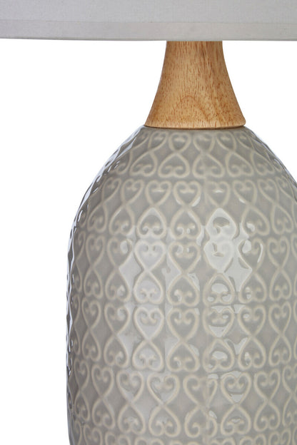 Willow Grey Ceramic Table Lamp