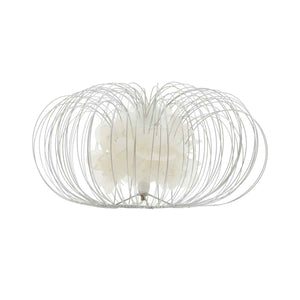 Silver Wire White Table Lamp | Pisani