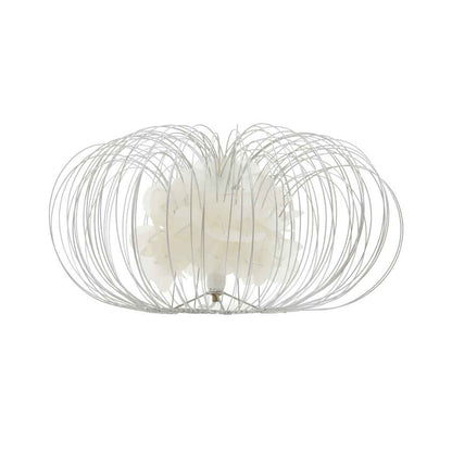 Silver Wire White Table Lamp - image 1