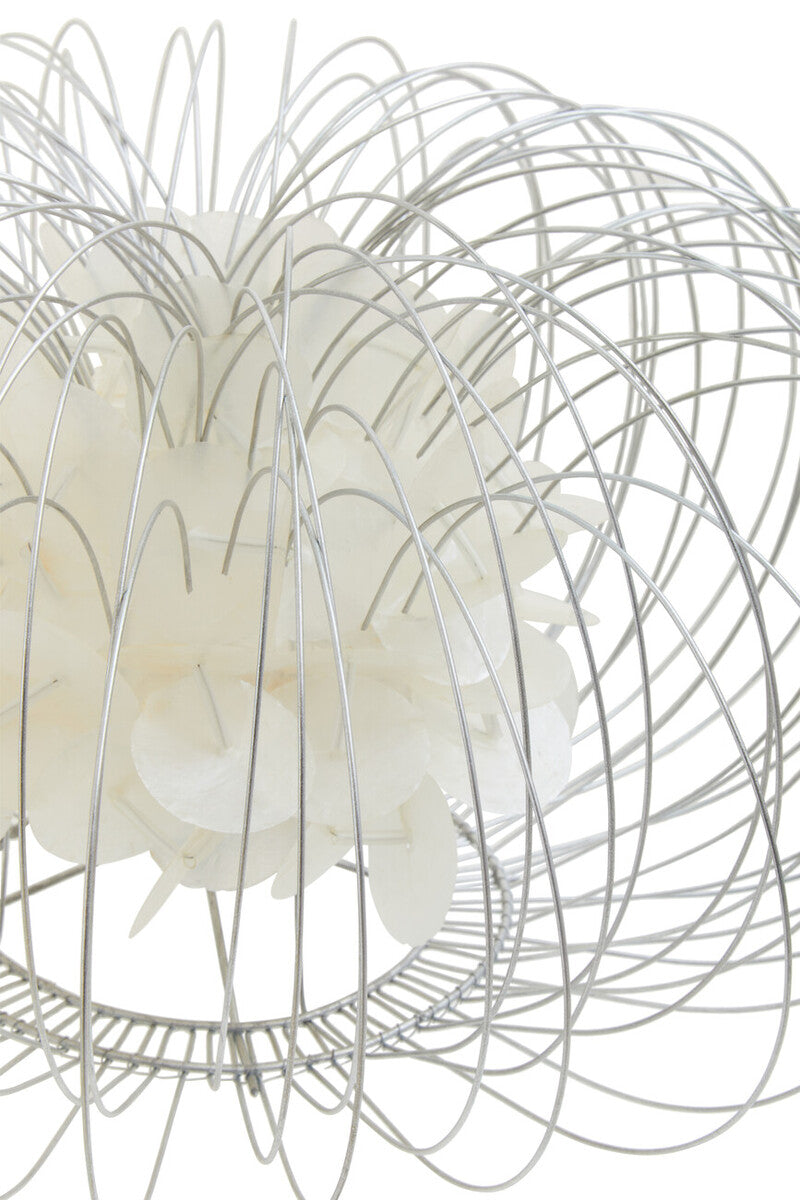 Silver Wire White Table Lamp - image 2