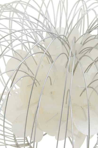 Silver Wire White Table Lamp - image 3