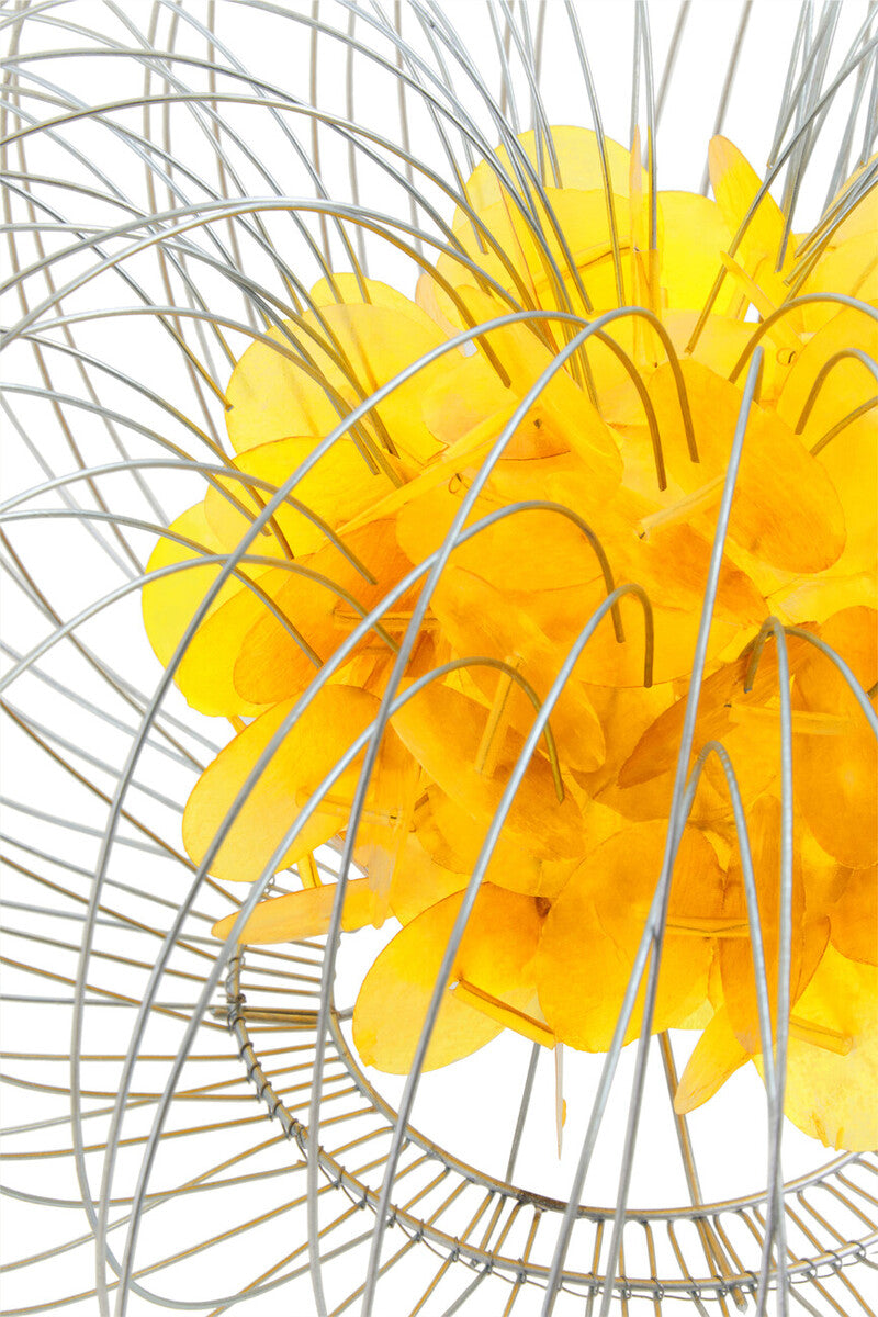 Silver Wire Yellow Table Lamp - image 3