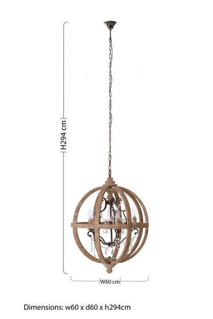 Pia 5 Arm Chandelier - image 7