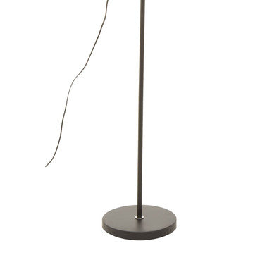 Blair Black Wood and Metal Floor Lamp