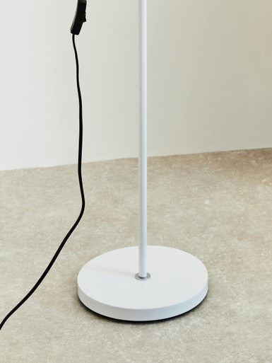 Blair White Wood And Metal Floor Lamp
