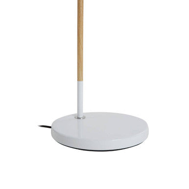 Bryant White Wood And Metal Floor Lamp