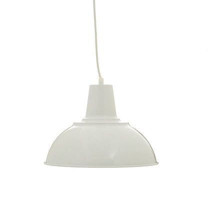 White pendant light on a white background