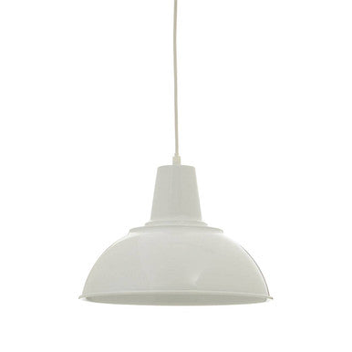 Bryen White Metal Pendant Light