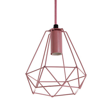 Beli Pink Metal Wire Pendant Light