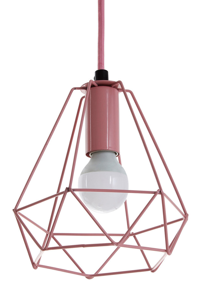 Beli Pink Metal Wire Pendant Light