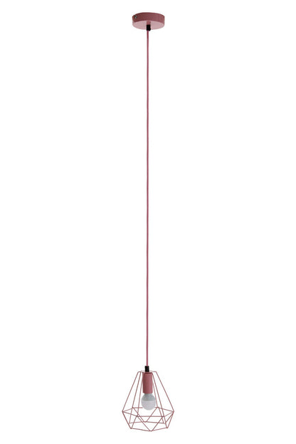 Beli Pink Metal Wire Pendant Light