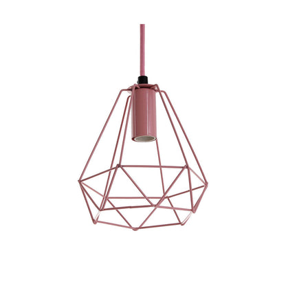 Beli Pink Metal Wire Pendant Light