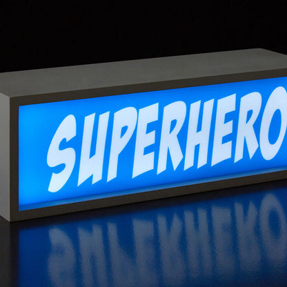 Rectangular light-up sign with &
