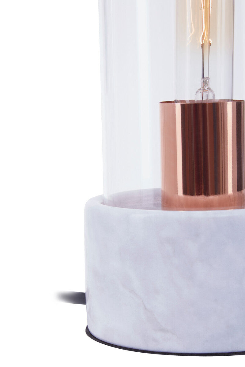 Lamonte Bell Lamp with Grey Marble Base