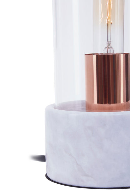 Lamonte Bell Lamp with Grey Marble Base