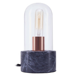 Lamonte Bell Lamp with Black Marble Base