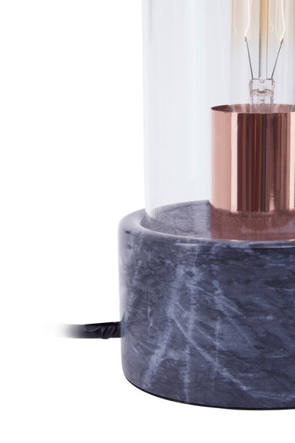 Lamonte Bell Lamp with Black Marble Base