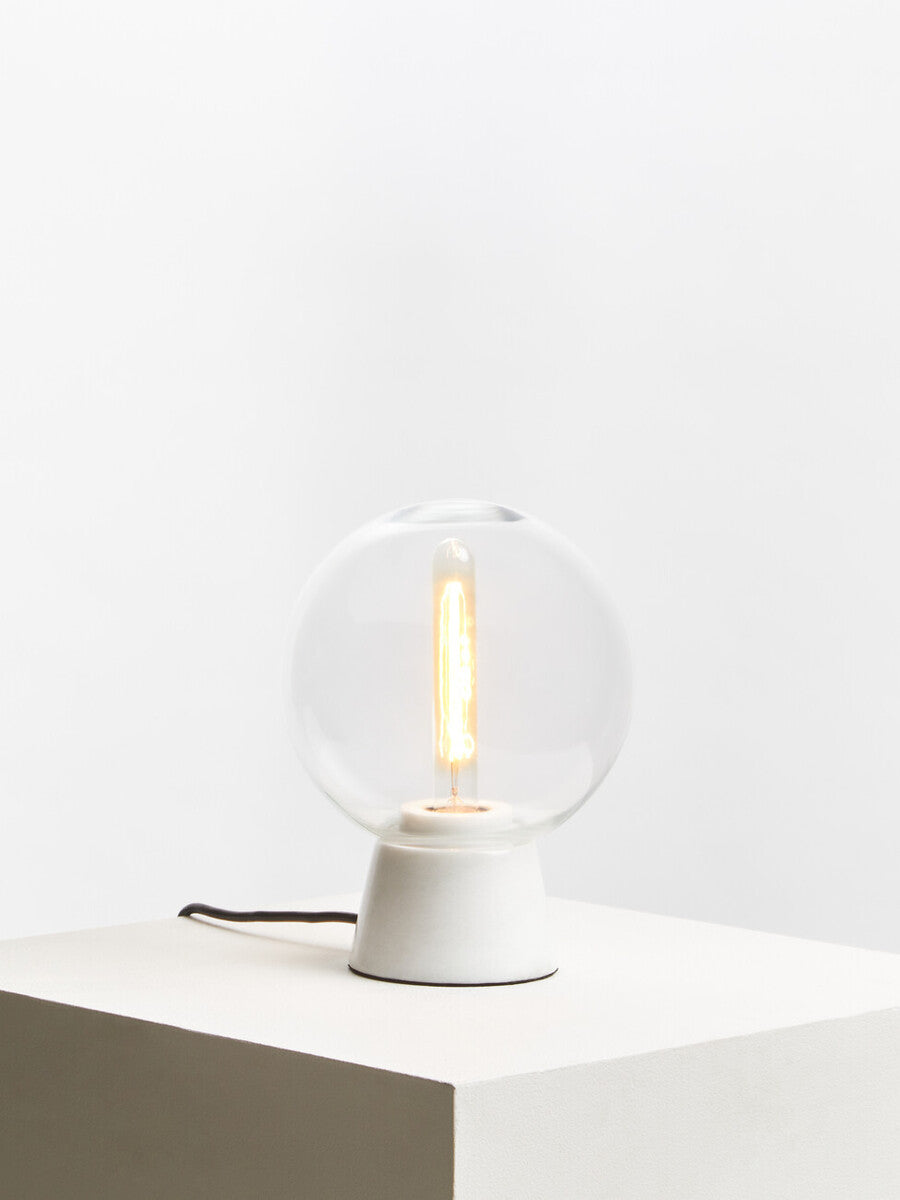 Lamonte Globe Lamp with White Marble Base