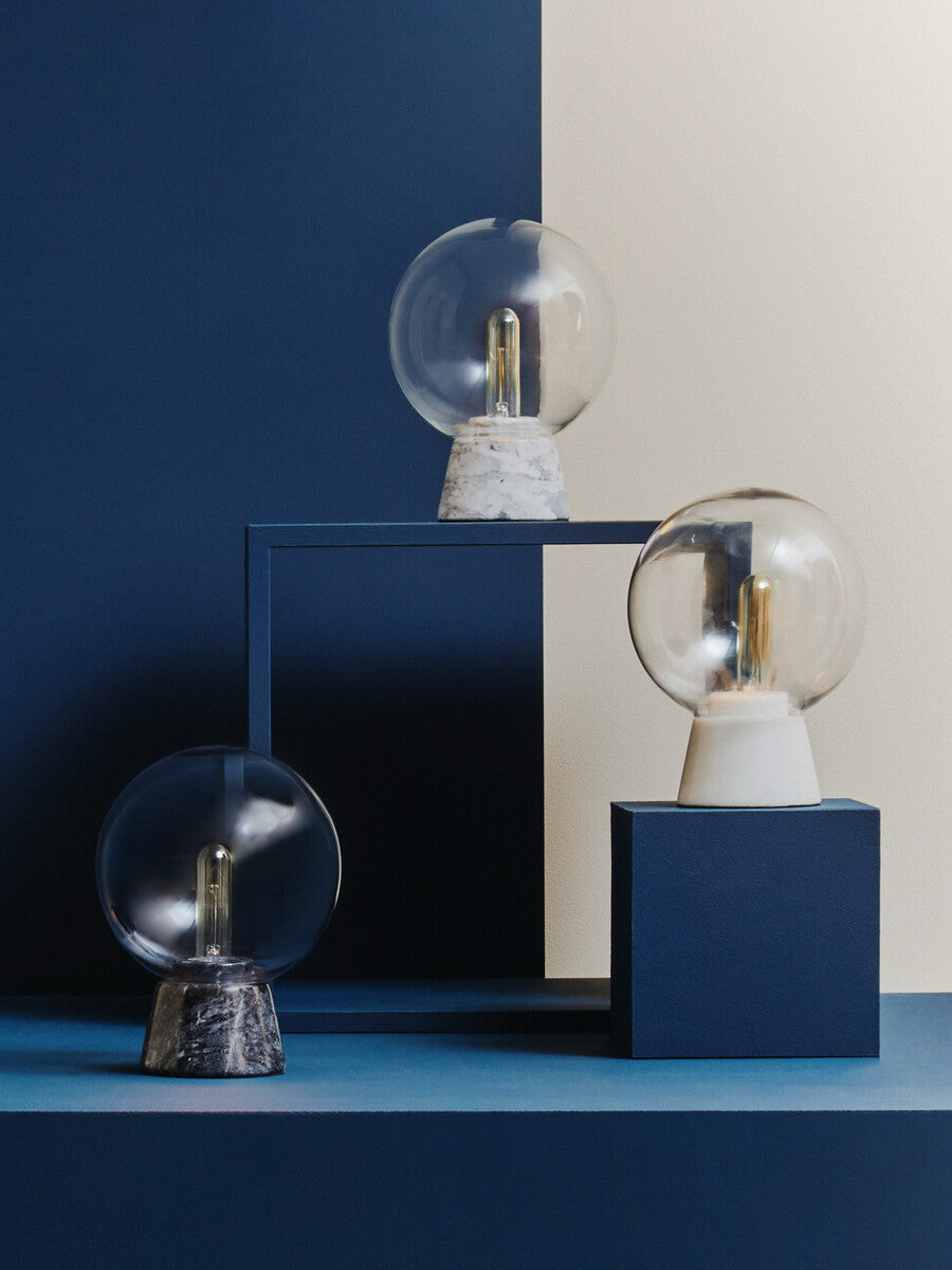 Lamonte Globe Lamp with White Marble Base