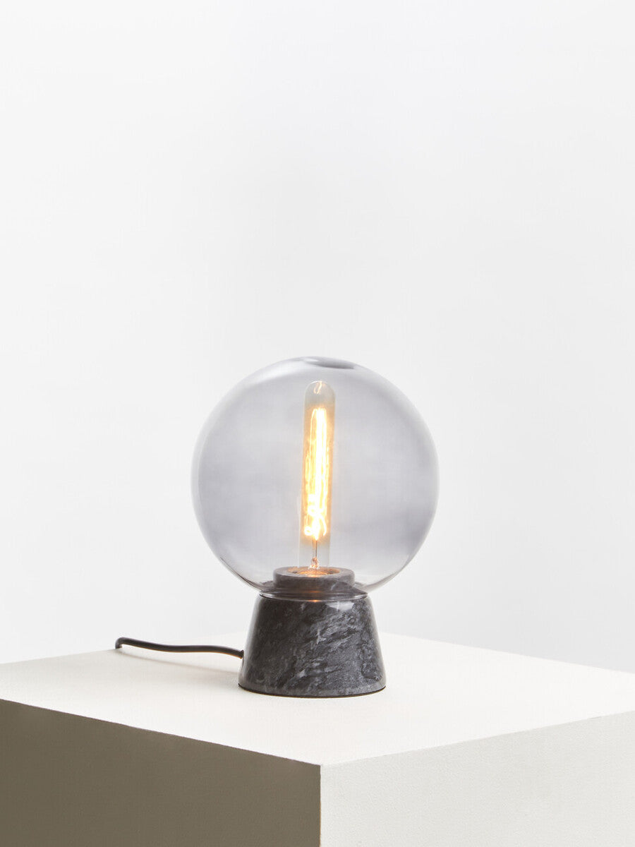 Lamonte Globe Lamp with Black Marble Base
