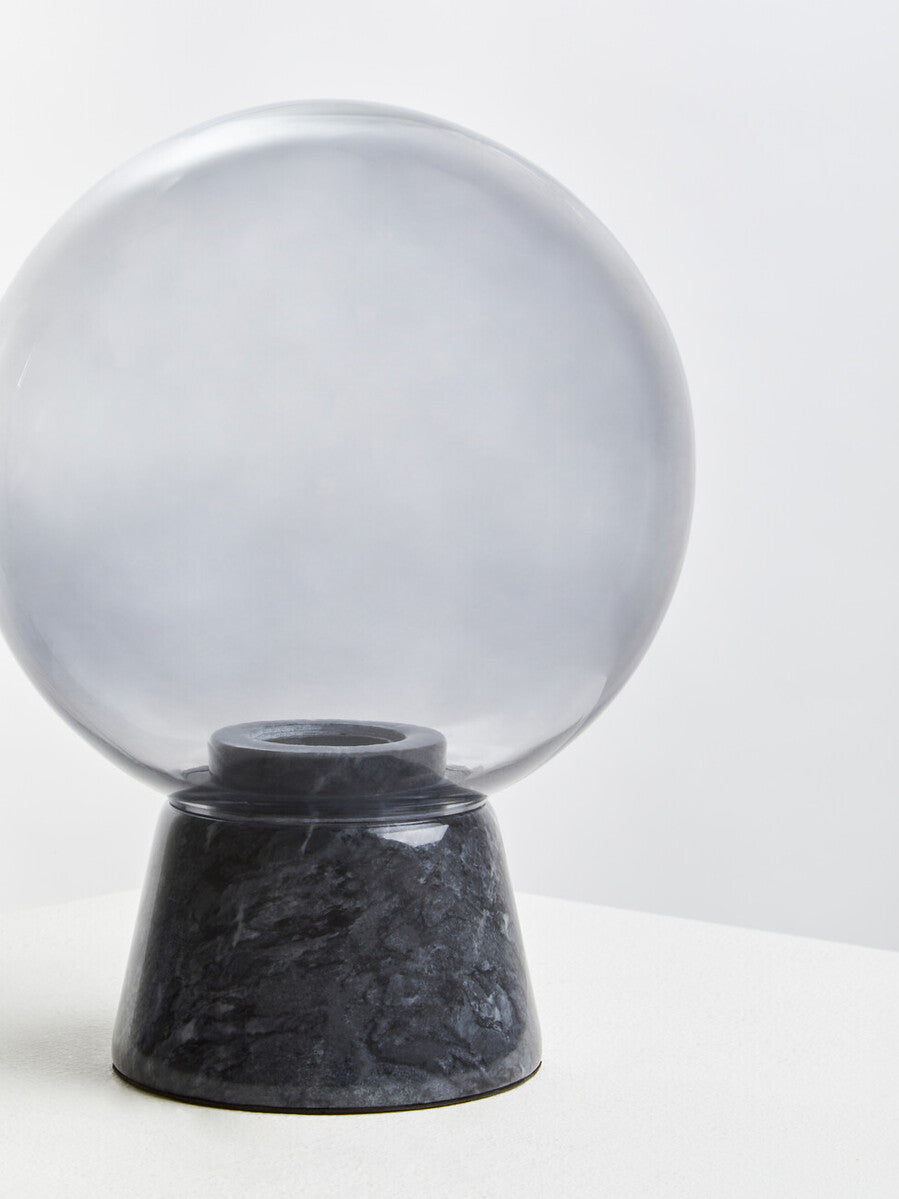Lamonte Globe Lamp with Black Marble Base