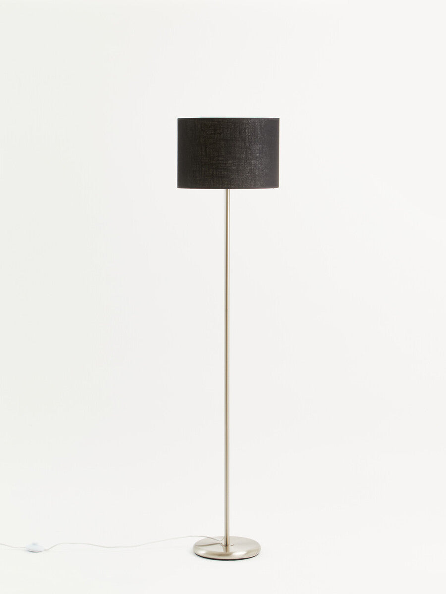 Forma Black Waffle Effect Shade Floor Lamp