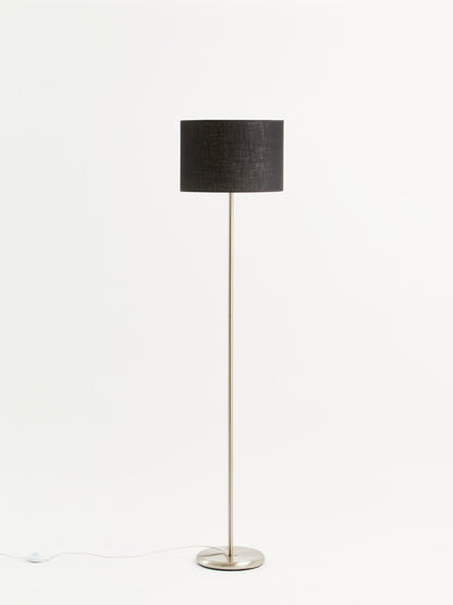 Forma Black Waffle Effect Shade Floor Lamp