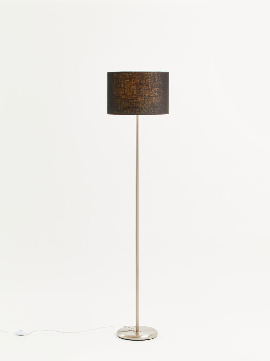 Forma Black Waffle Effect Shade Floor Lamp