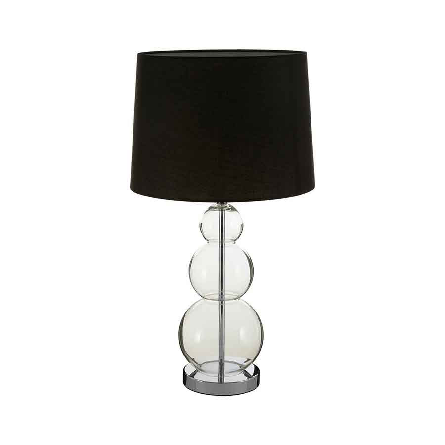 Luke Black Fabric Shade Table Lamp