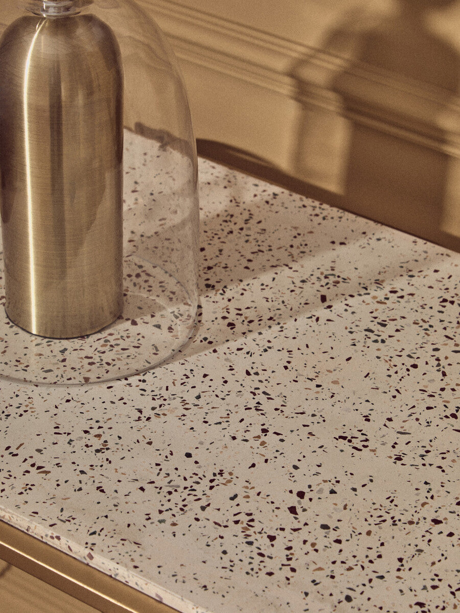 Sellis Clear Glass and Antique Brass Finish Metal Table Lamp - image 14