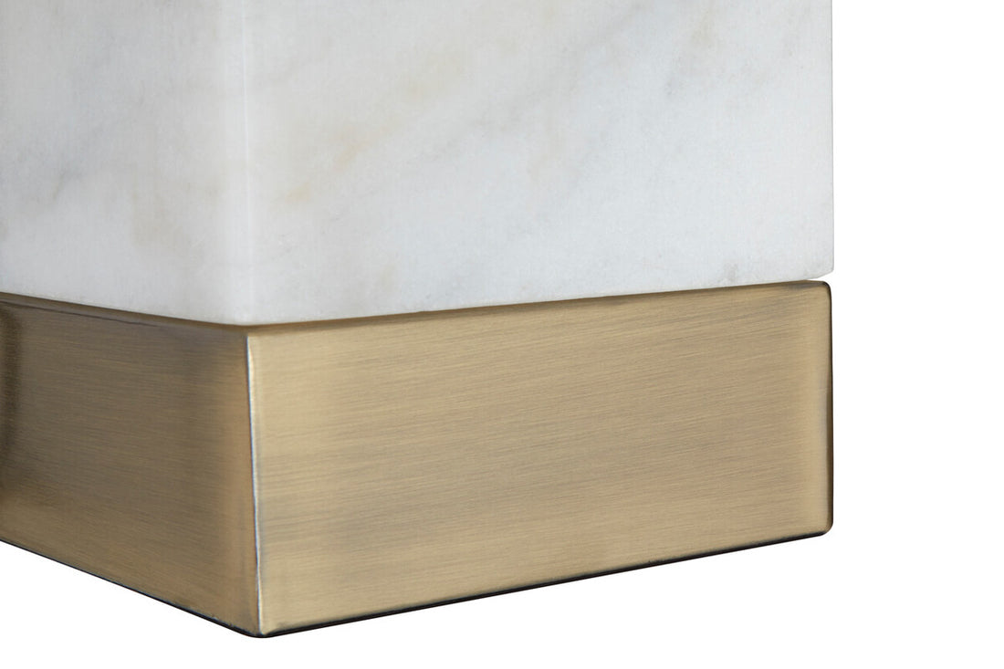 Sorado White Marble Accent Lamp - image 3