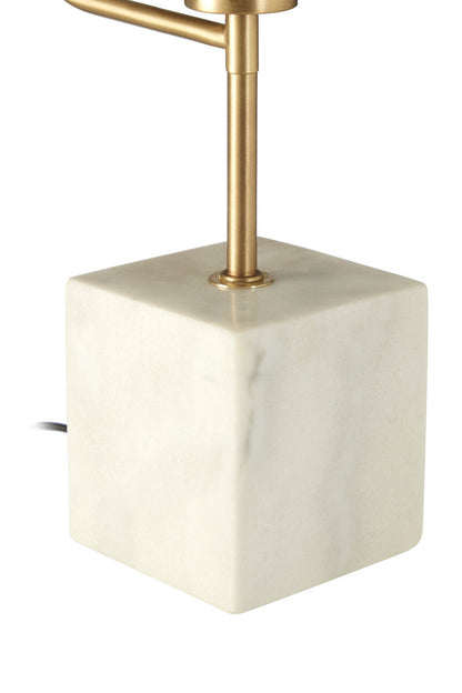 Saramis Table Lamp With White Marble Base