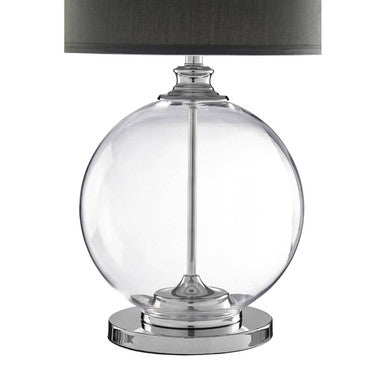 Edna Small Grey Linen Shade Table Lamp