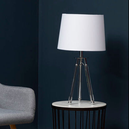 Halia Chrome Finish Tripod Table Lamp