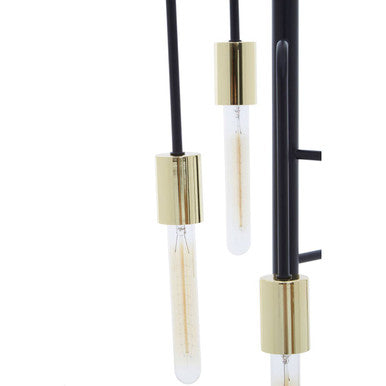 Lagona 5 Bulb Gold And Black Pendant Light
