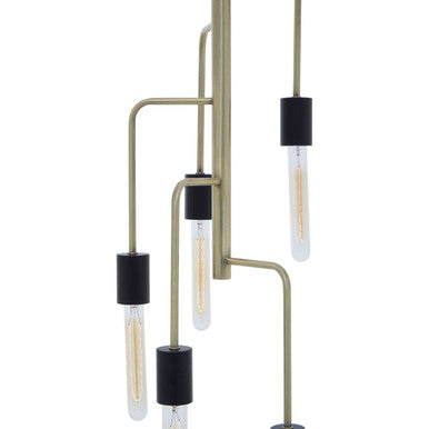 Lagona 5 Bulb Antique Brass Pendant Light - image 5