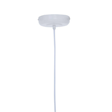 Lavis 1 Bulb White Finish Pendant Light
