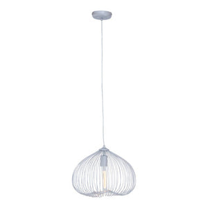 Lavis 1 Bulb Silver Finish Pendant Light