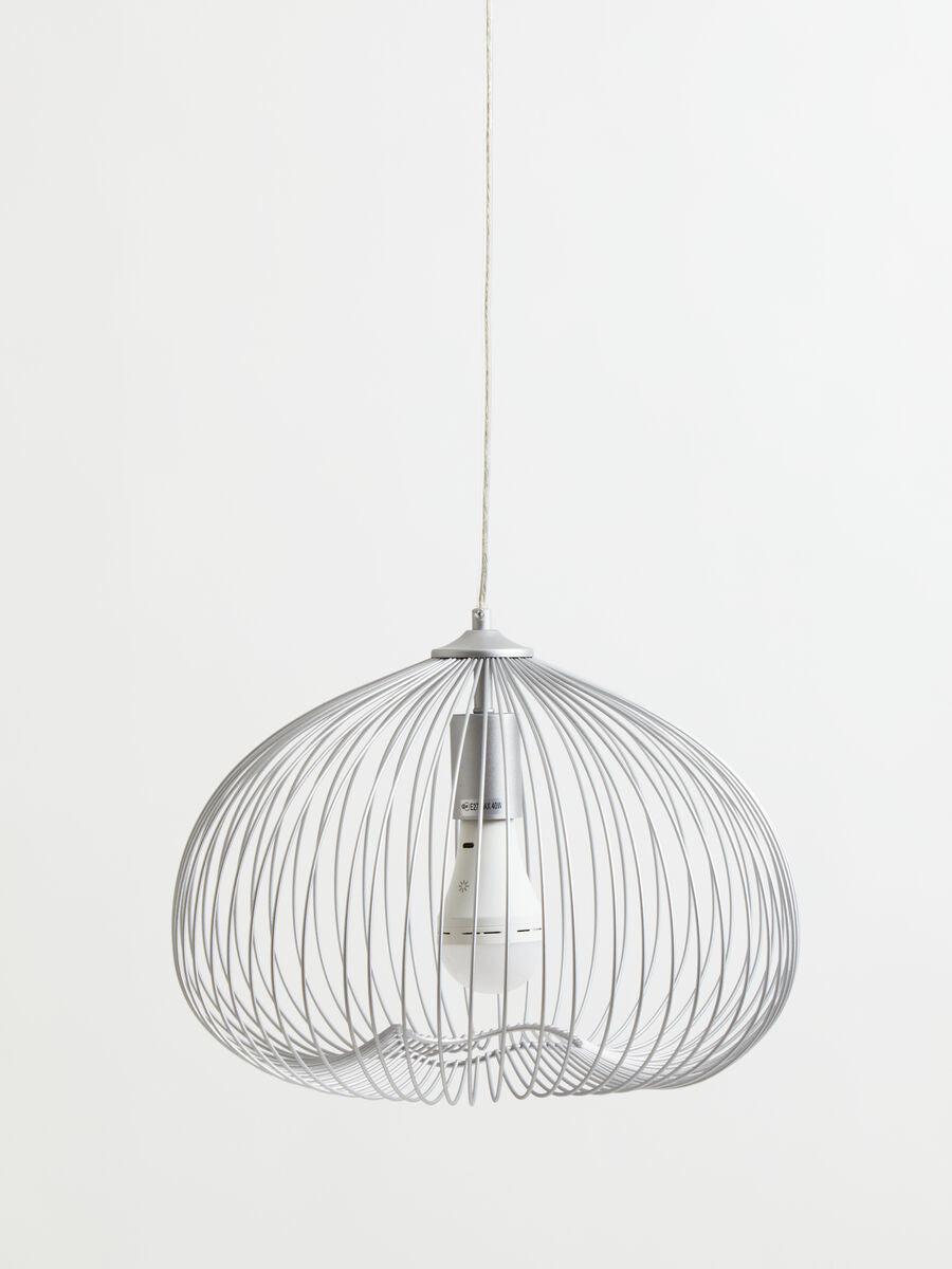 Lavis 1 Bulb Silver Finish Pendant Light