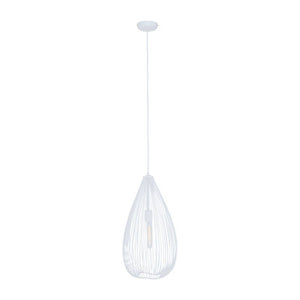 Lavis Teardrop White Pendant Light