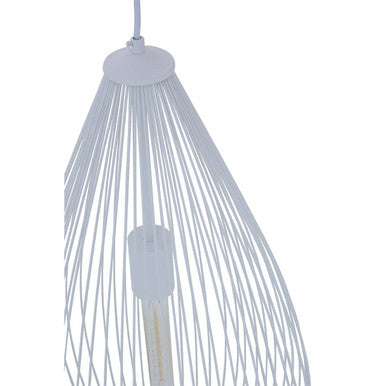 Lavis Teardrop White Pendant Light
