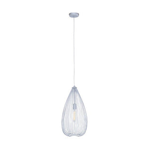 Lavis Teardrop Silver Pendant Light