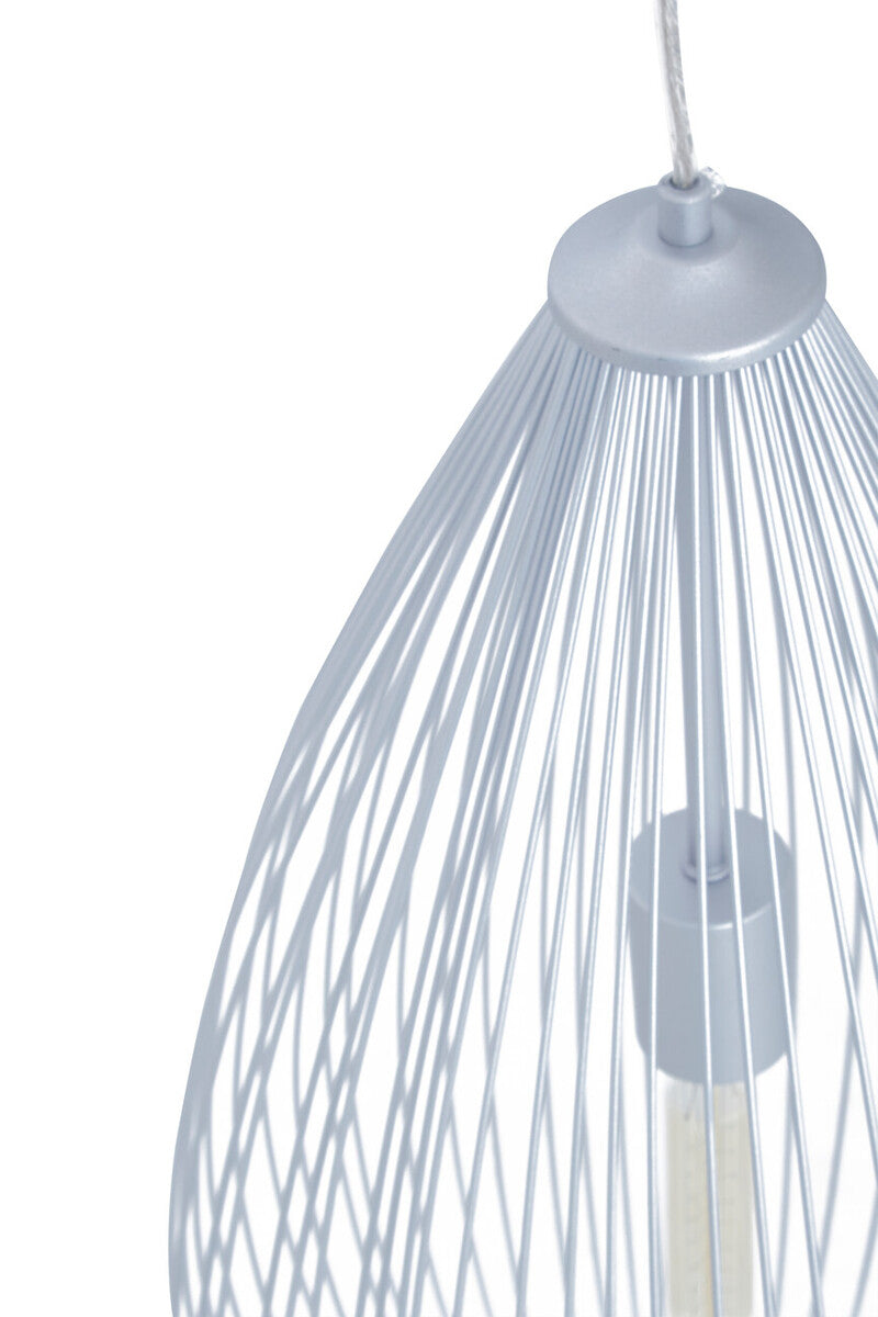Lavis Teardrop Silver Pendant Light