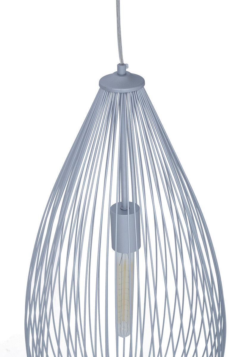 Lavis Teardrop Silver Pendant Light