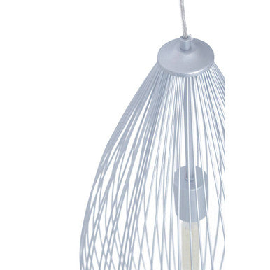 Lavis Teardrop Silver Pendant Light