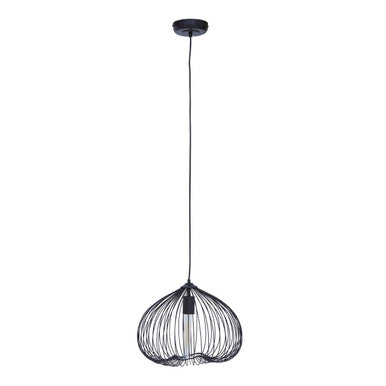 Lavis Black Finish Pendant Light