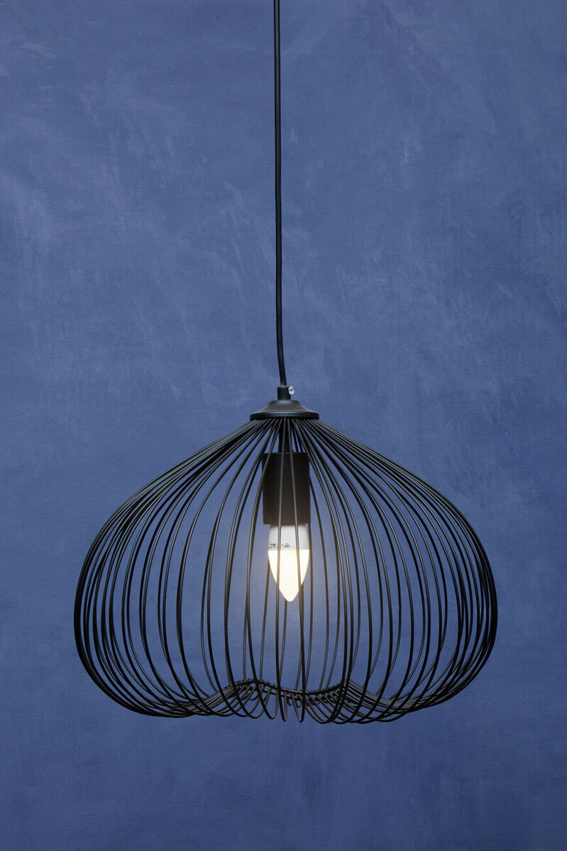 Lavis Black Finish Pendant Light