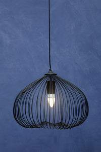 Lavis Black Finish Pendant Light