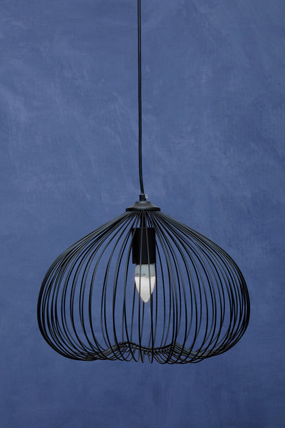 Lavis Black Finish Pendant Light